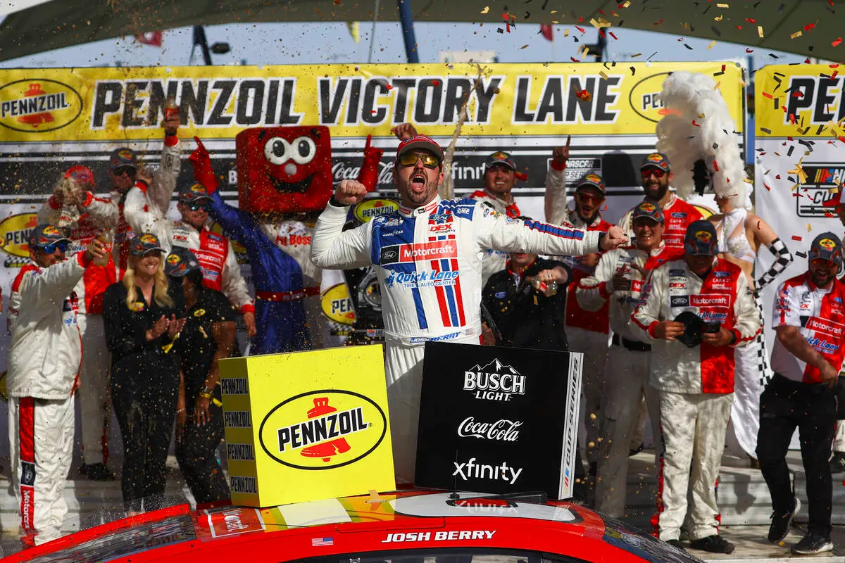 Josh Berrys Triumphant NASCAR Cup Series Win at Las Vegas