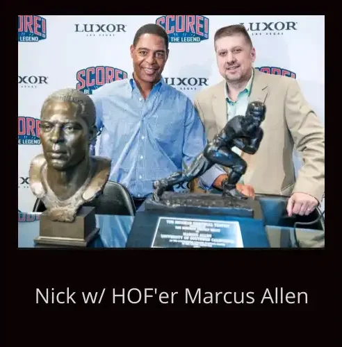 Nick and HOF RB Marcus Allen