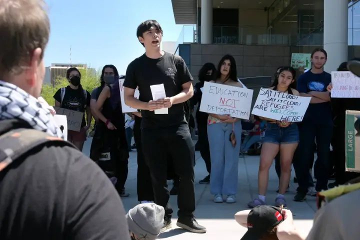 UNLV Rally Unites Community Against International Student Visa Revocations