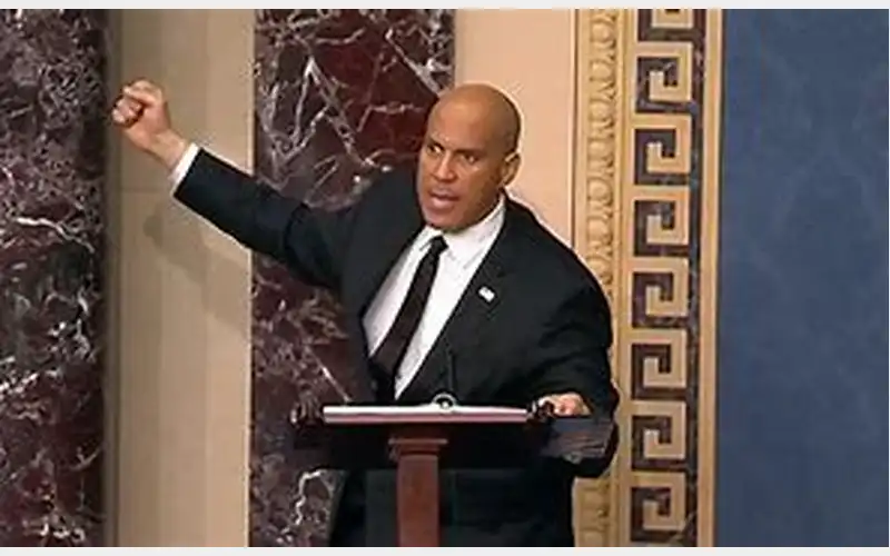 Senator Cory Booker Makes History with 24-Hour Senate Speech Against Trump Policies