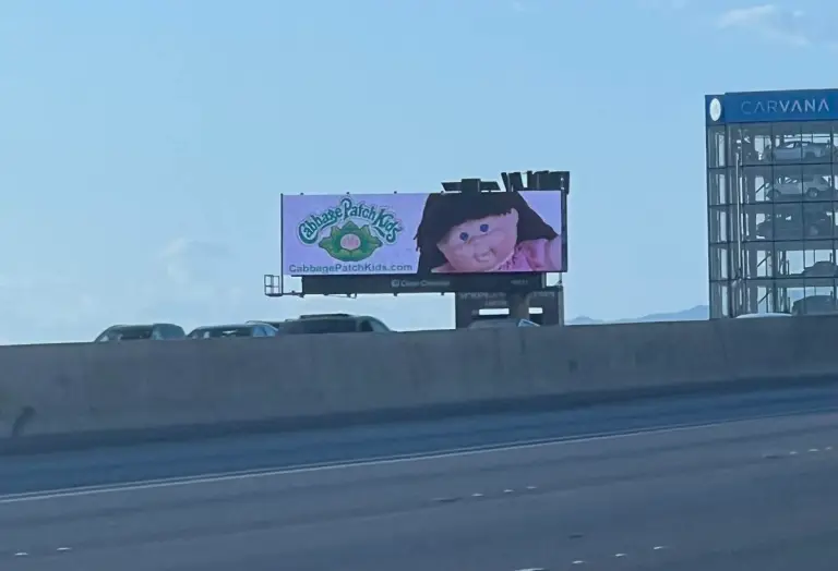 Cabbage Patch Kids Make Nostalgic Comeback with Las Vegas Billboard Campaign
