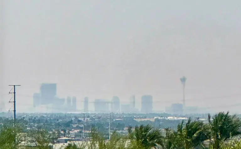 California Wildfire Smoke Impacts Air Quality in Las Vegas Valley