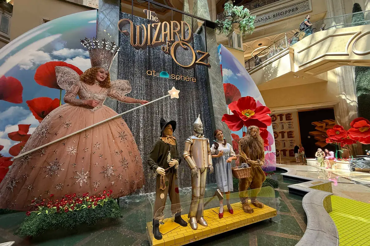 Wizard of Oz Display Debuts at The Venetian Las Vegas