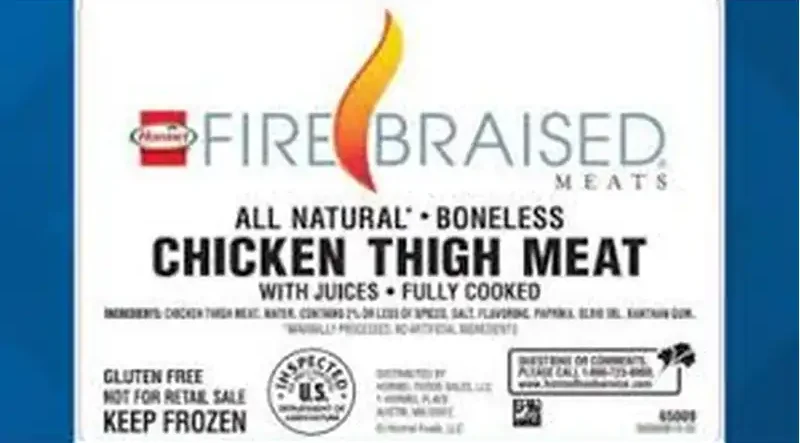Hormel Recalls 4.9 Million Pounds of Frozen Chicken Due to Metal Contamination Risk